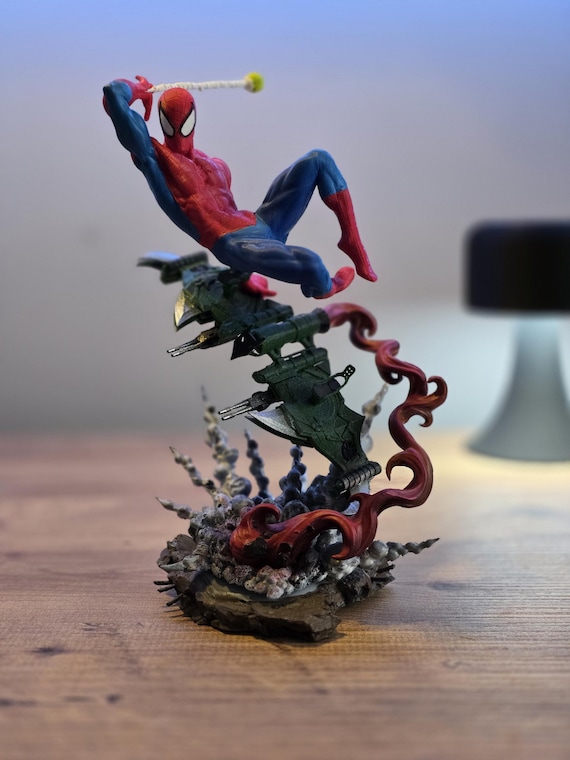 12K Resin Print Hand-painted Spider-man Vs Green Goblin Battle