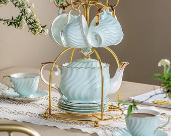 Exquisite Ceramic Tea Sets, Ceramic Light Luxury Afternoon Tea Sets, Coffee Sets, Coffee Cup Saucer Sets, Teapots Tea Sets, Christmas Gifts