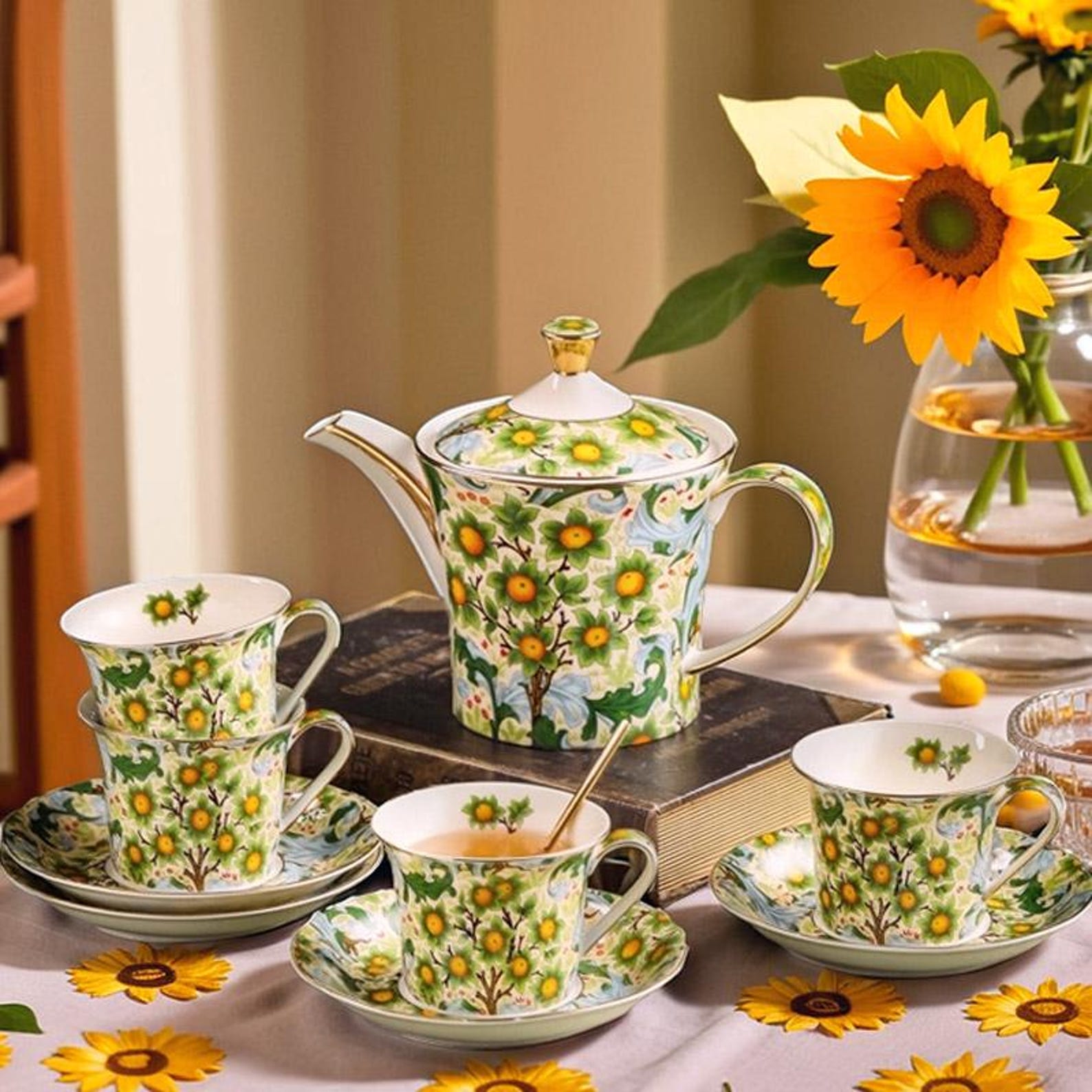 Catholic Tea Set French Ceramic Tea Set, Ceramic Coffee Cup and Saucer Set, Afternoon ...