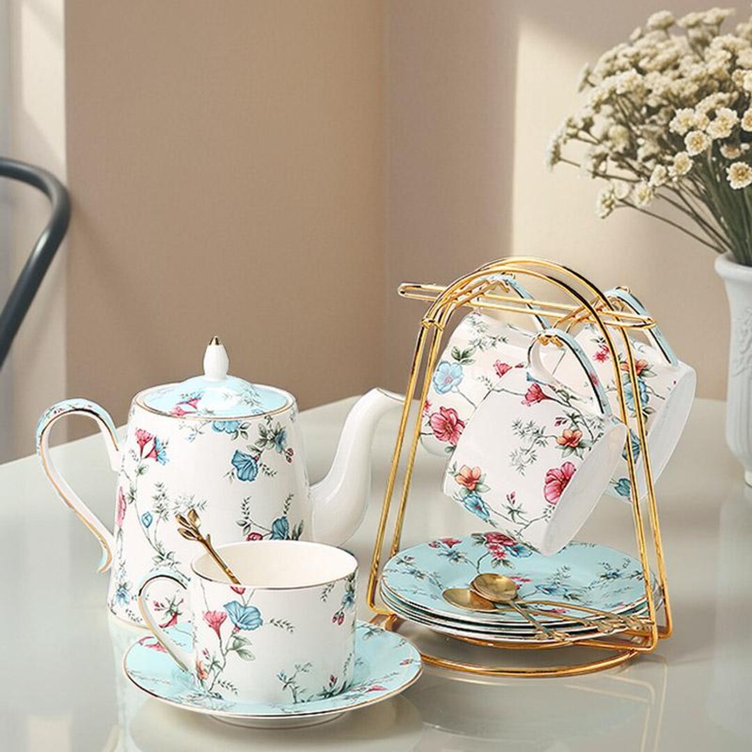 English Afternoon Tea Set, Ceramic Coffee Set, Coffee Cup Saucer Set ...