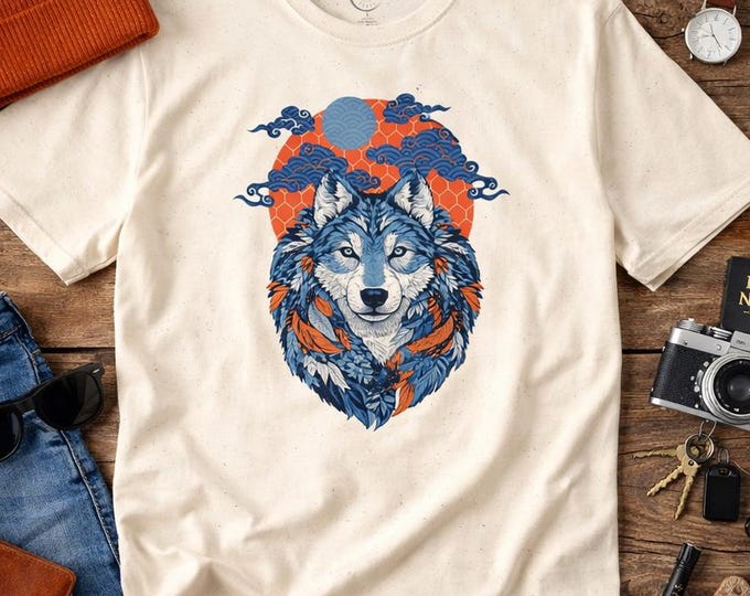 Boho Wolf T-shirt Available in 5 Colour Choices