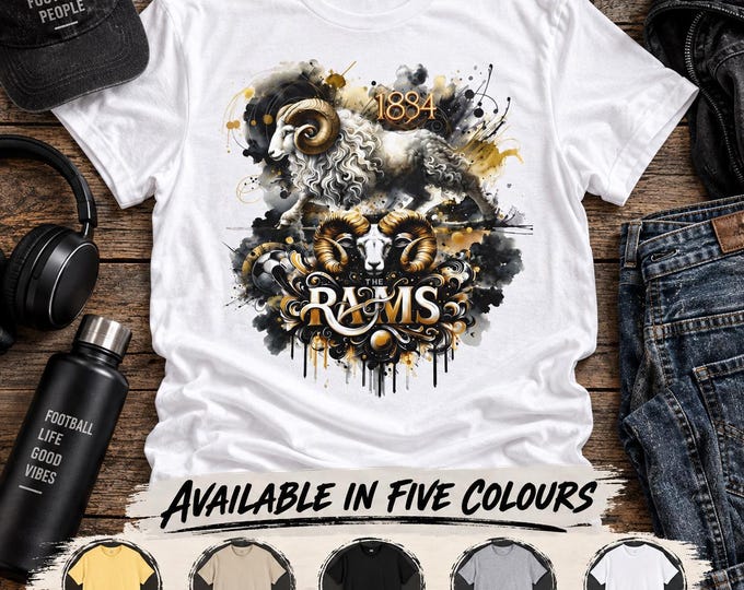 Derby County Rams T-Shirt | 1884 Heritage Football Tee