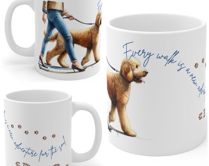 Golden Labradoodle 11oz Ceramic Coffee Mug – Dog Lover Gift, Tea Mug, Dog Walker Present