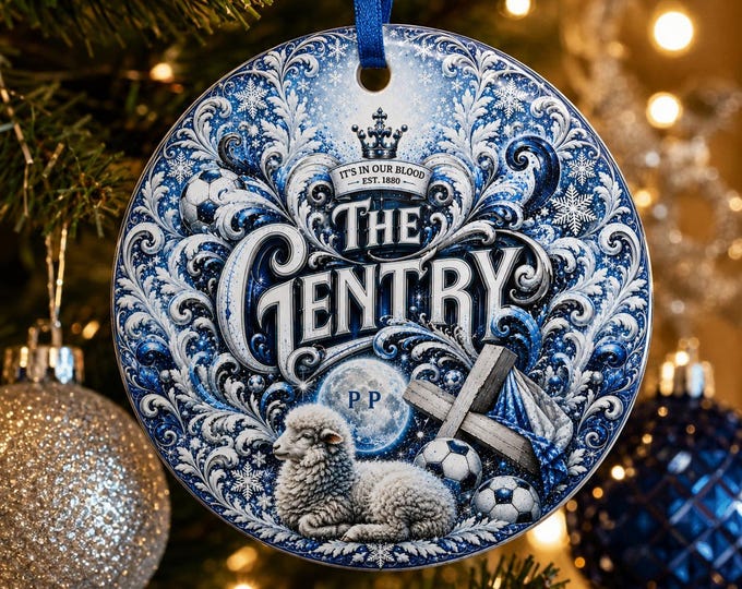 Preston North End Christmas Ornament | PNE Gentry Football Fan Gift