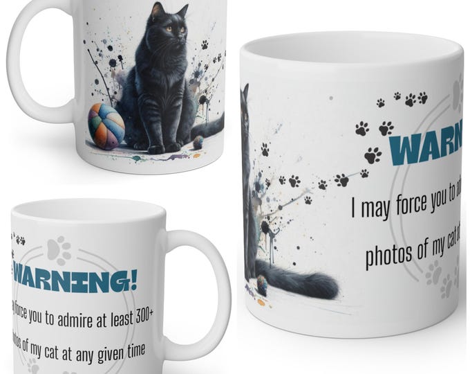 Funny Black Cat Mug