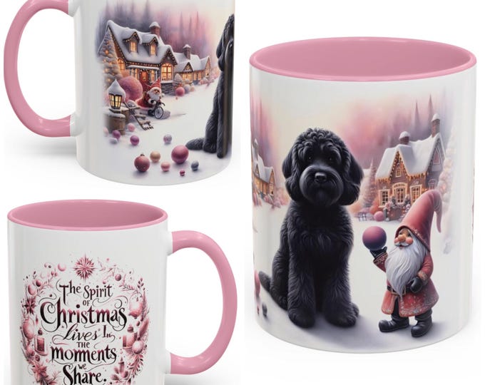 Cockapoo and Gnome Christmas Mug