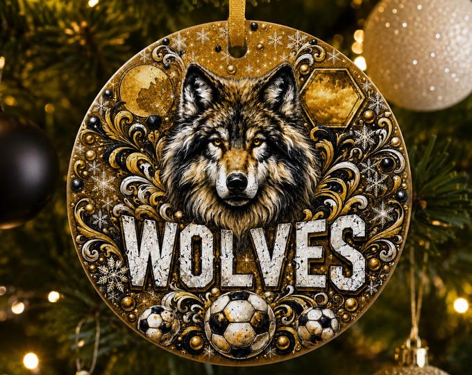 Wolves Christmas Ornament | Wolverhampton Wanderers Football Fan Gift