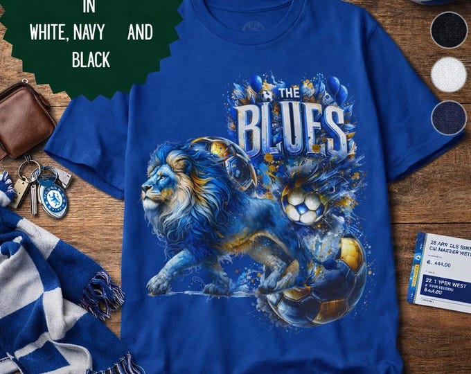 Chelsea FC Lion T-Shirt | The Blues Football Fan Tee