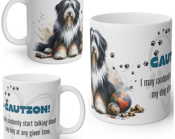 Funny Bearded Collie Mug