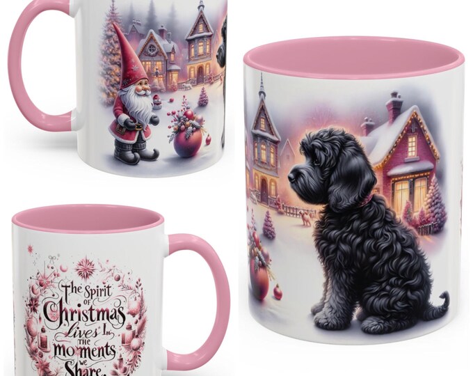 Cockapoo and Gnome Christmas Mug