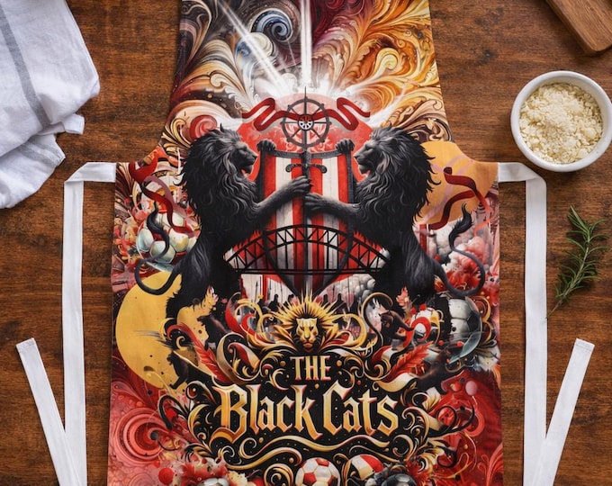 Sunderland FC Inspired Cotton Apron