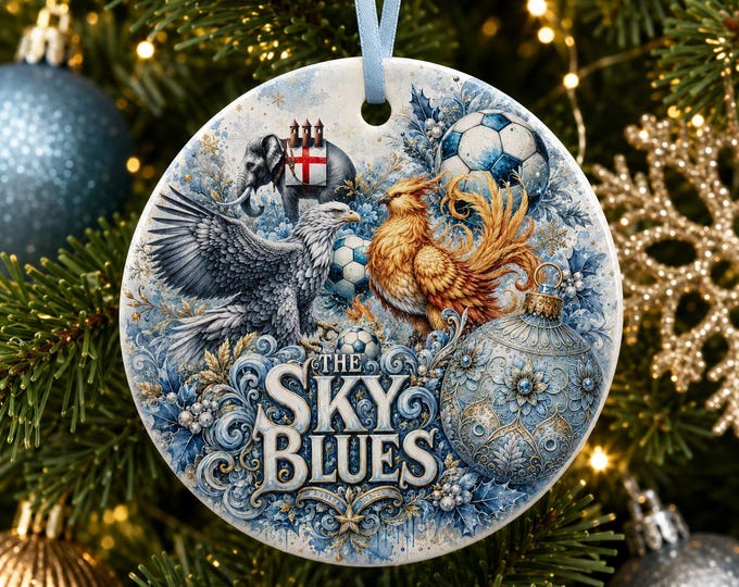 Coventry City Christmas Ornament | Sky Blues Football Fan Gift Ceramic