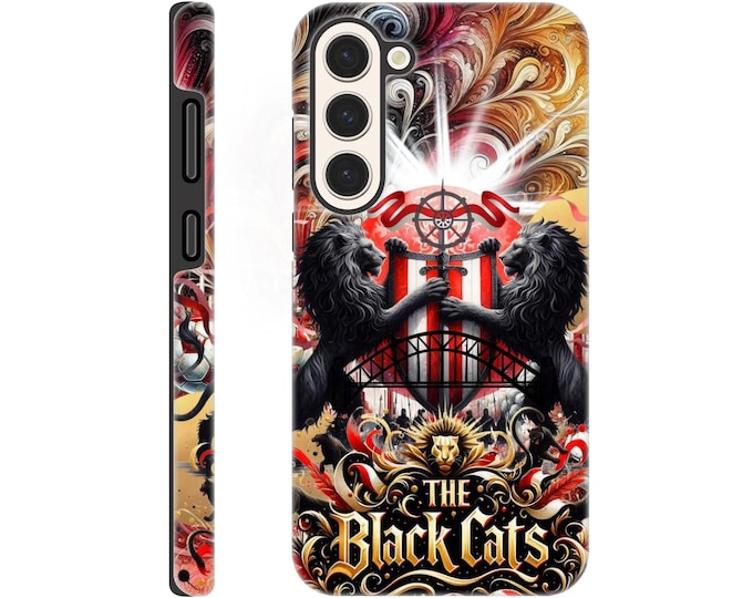 Sunderland FC Inspired Samsung Galaxy Dual Layer Tough Phone Case - 12 Model Variations Available