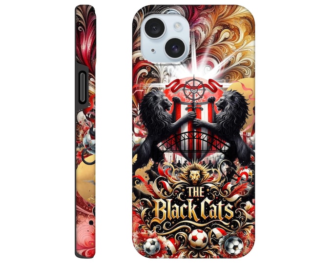 Sunderland FC Inspired Tough  Dual Layer iPhone Case - Available in 27 iPhone Model Variations