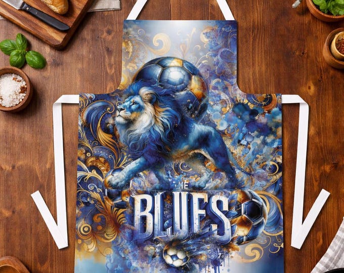 Chelsea Cotton Apron  | Football Club Badge Inspired Design