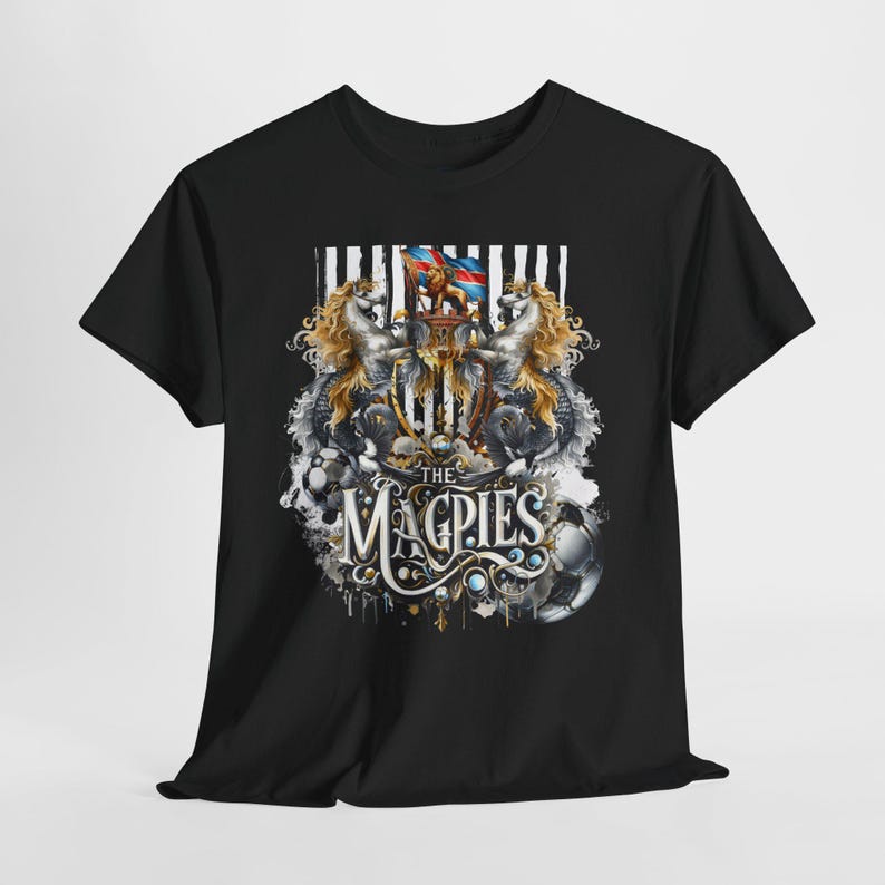 Newcastle T-Shirt | Football Fan Tee | Gift for Newcastle Supporter | Available Grey, Black & White | Sizes Small to 5XL image 4