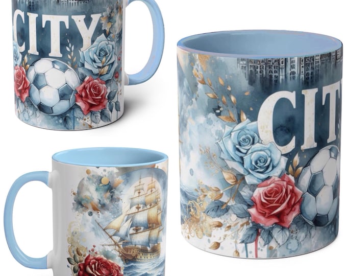 Manchester City Inspired 11oz Football Mug