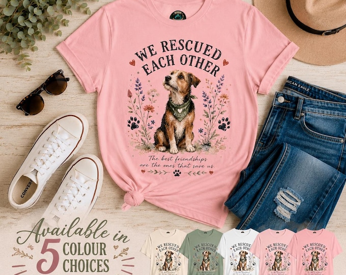 Rescue T-Shirt | Adopt Don't Shop | Dog Lover Gift, Animal Lover Tee