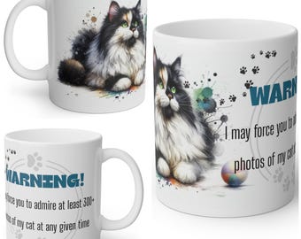 Funny Fluffy Cat Mug