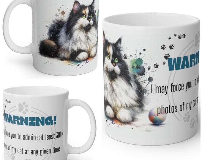 Funny Fluffy Cat Mug