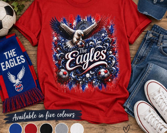 Crystal Palace Inspired T-Shirt | The Eagles Football Fan Tee | CPFC Gift