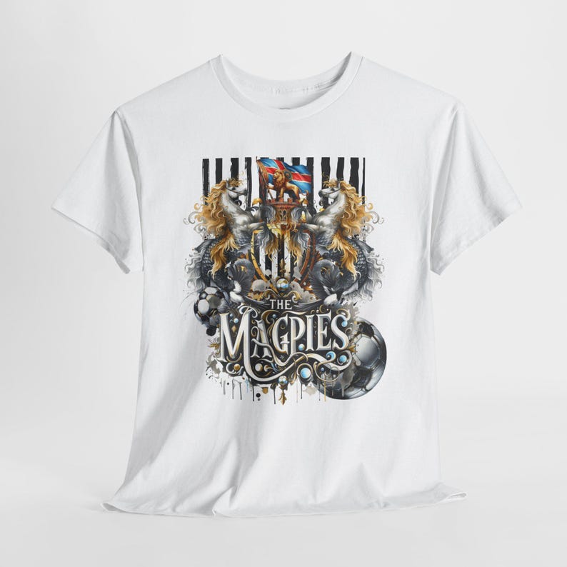 Newcastle T-Shirt | Football Fan Tee | Gift for Newcastle Supporter | Available Grey, Black & White | Sizes Small to 5XL image 6