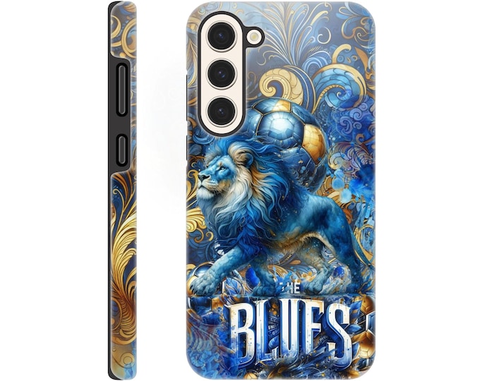 Chelsea Inspired Dual Layer Samsung Galaxy Tough Phone Case - 12 Galaxy Model Design Options