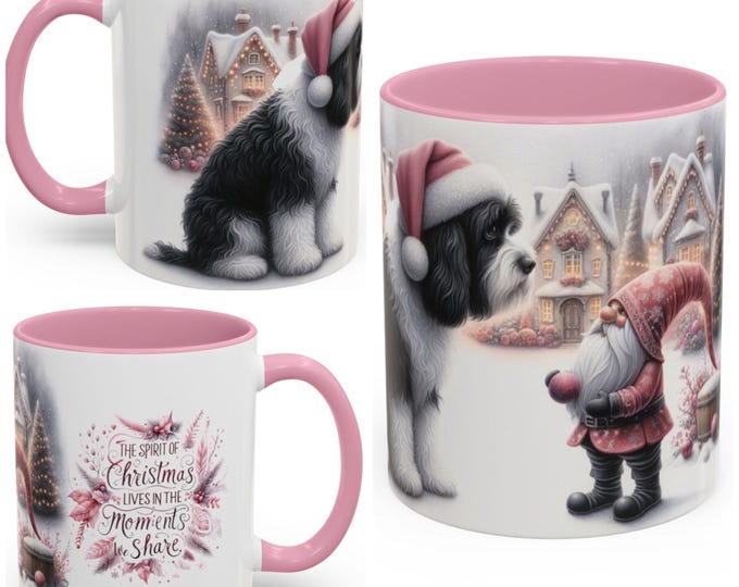 Cockapoo and Gnome Christmas Mug