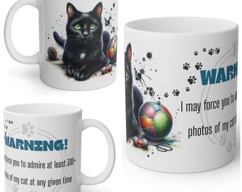 Funny Black Cat Mug