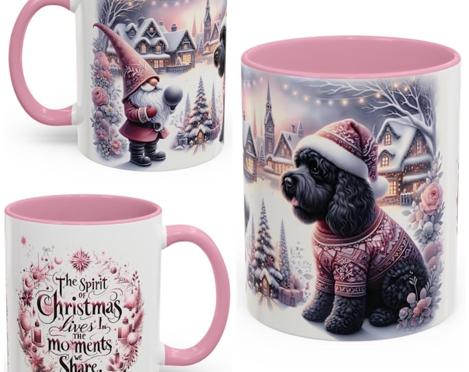 Cockapoo and Gnome Christmas Mug