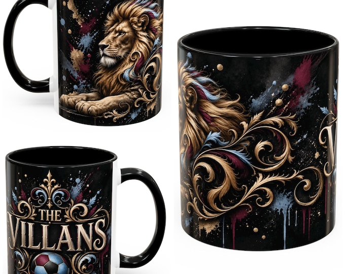 Aston Villa Away Colours Mug | The Villans Football Fan Gift | AVFC Inspired