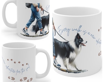 Border Collie 11oz Ceramic Coffee Mug – Dog Lover Gift, Tea Mug, Dog Walker Present
