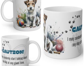 Funny Wire Haired Jack Russell Terrier Mug