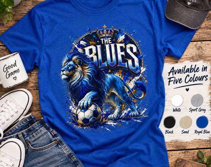 Chelsea FC Lion T-Shirt | The Blues Football Fan Tee