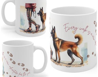 Belgian Malinois 11oz Ceramic Coffee Mug – Dog Lover Gift, Tea Mug, Dog Walker Present