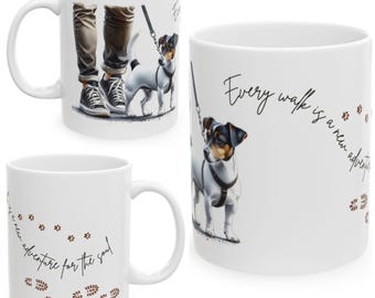 Jack Russell Terrier 11oz Ceramic Coffee Mug – Dog Lover Gift, Tea Mug, Dog Walker Present