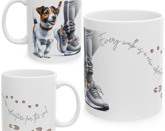 Jack Russell Terrier 11oz Ceramic Coffee Mug – Dog Lover Gift, Tea Mug, Dog Walker Present