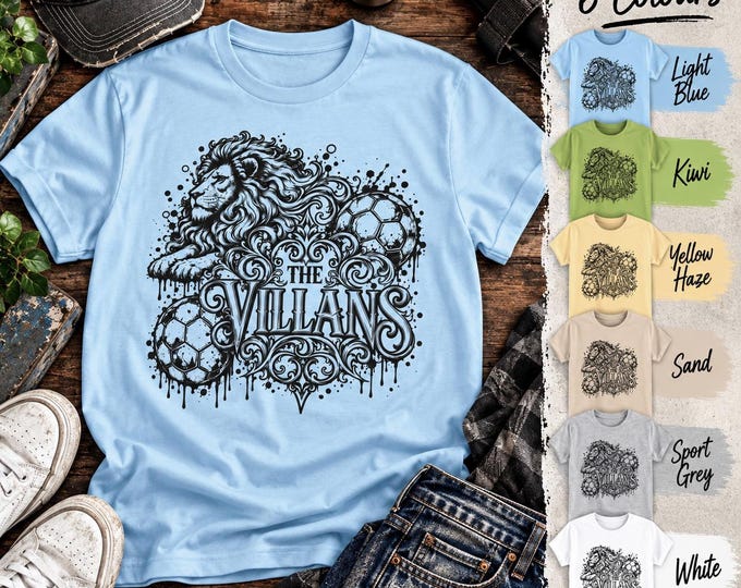 Aston Villa Inspired T-Shirt | The Villans | Football Fan Gift