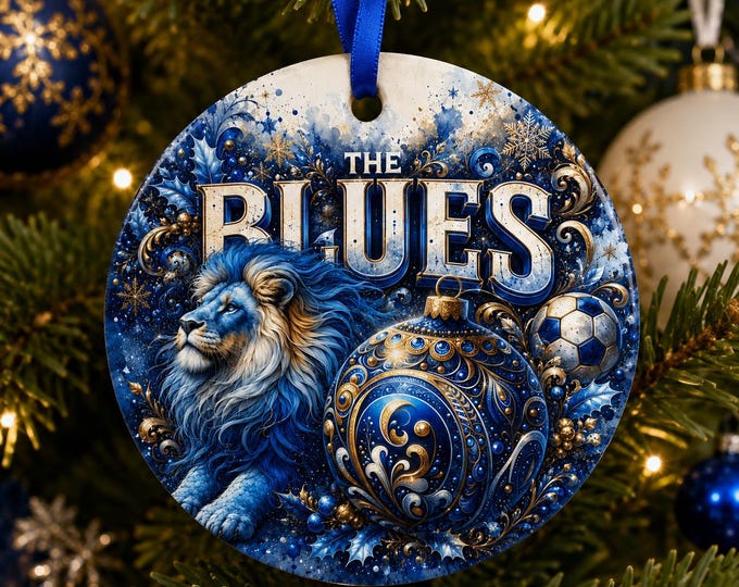Chelsea Christmas Ornament | The Blues Football Fan Gift Ceramic Decoration