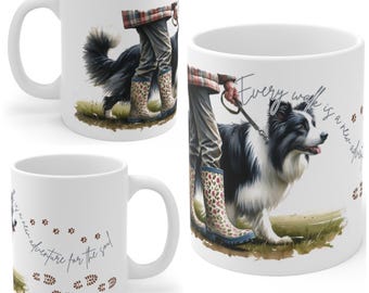 Border Collie 11oz Ceramic Coffee Mug – Dog Lover Gift, Tea Mug, Dog Walker Present