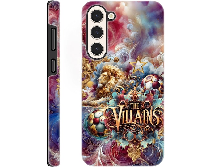 Aston Villa Inspired Tough Phone Case - Dual Layer Protection for Samsung Galaxy