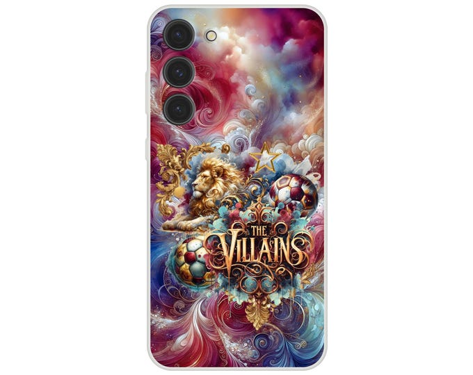 Aston Villa Inspired Clear Samsung Galaxy Flexi Phone Case Available In 12 Galaxy model Versions