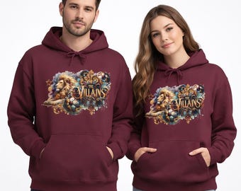 Aston Villa Inspired Hoodie | Football Club Crest Inspired Design in Five Different Colours