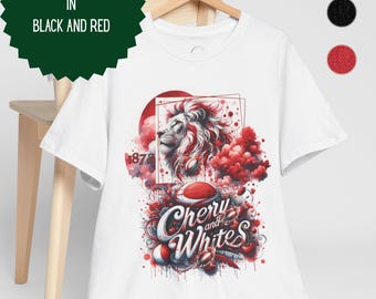 Gloucester Rugby  T-Shirt | Rugby Fan Tee | Gift for Gloucester Supporter | Available in Red, Black & White in Sizes Small to 5XL