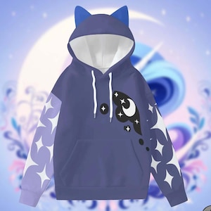 Princess Luna (Mlp inspired) - Unisex  Hoodie With Ears