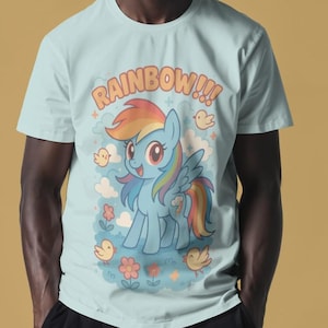 Rainbow Dash Cosplay (Mlp inspired) - Unisex Hoodie With Ears Best Gift