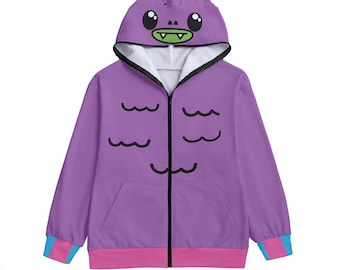 So So Happy Characters Inspired - Unisex  Hoodie With Ears Puff Hoodie