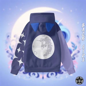 Princess Luna (Mlp inspired) - Unisex  Hoodie With Ears