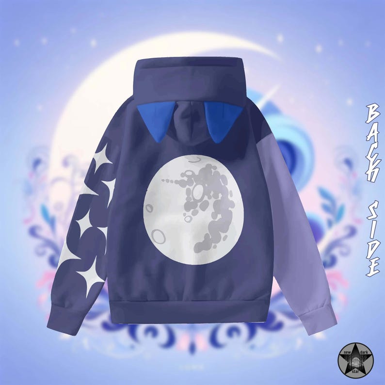 Princess Luna (Mlp inspired) - Unisex  Hoodie With Ears