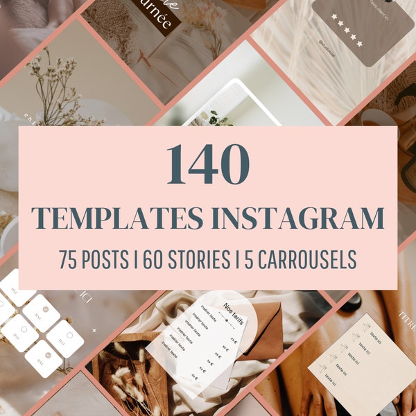 140 templates pour Instagram - Bien-être